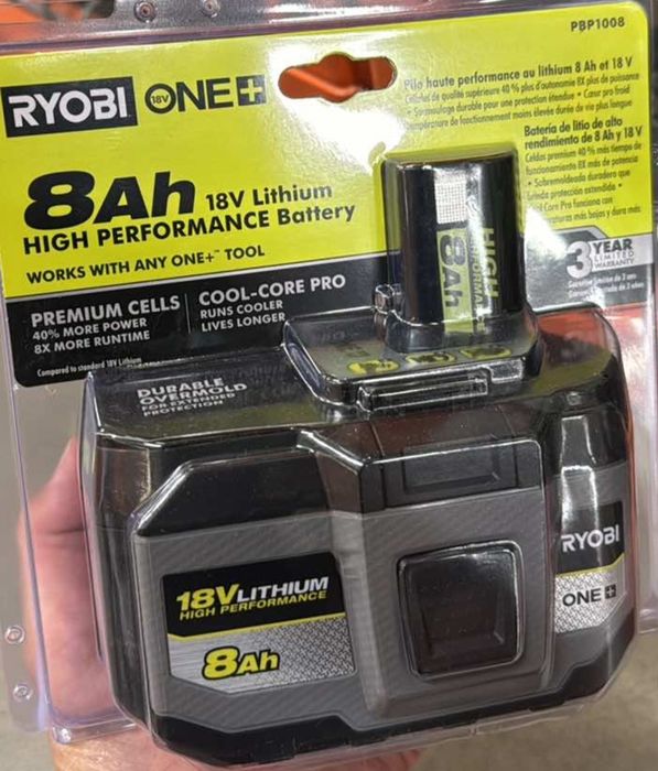 Bateria RYOBI 18V 8Ah potężna moc!