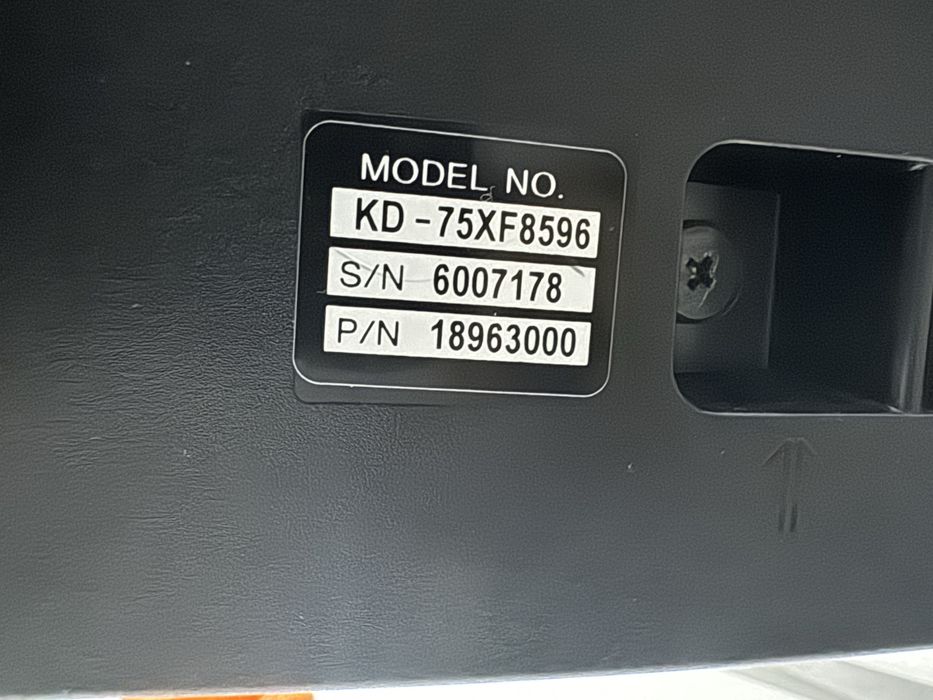 Lcd Sony - 75 polegadas - KD-75XF8596