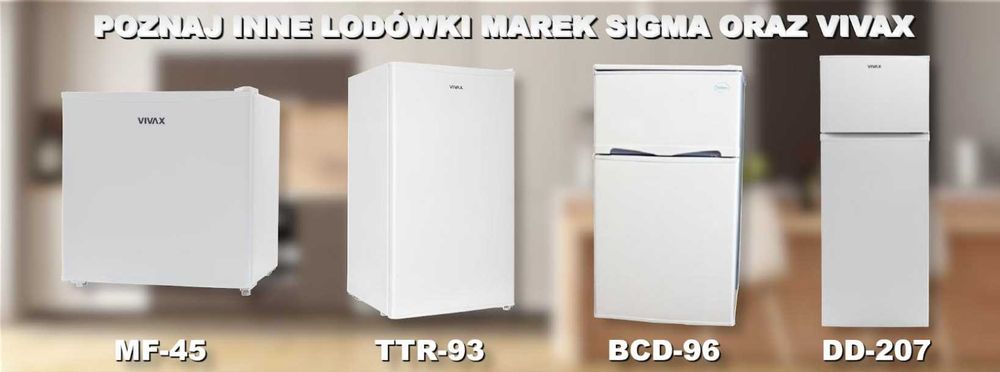 Mini lodówka VIVAX MF-45 – 41L, A+, do biura i hotelu chłodziarka Mała