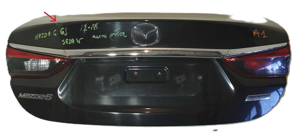 klapa bagażnika tylna tył MAZDA 6 GJ LIFT 13-16 SEDAN