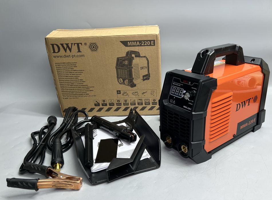 Сварочный аппарат Сварка DWT MMA-220E С дисплеем Технология IGBT