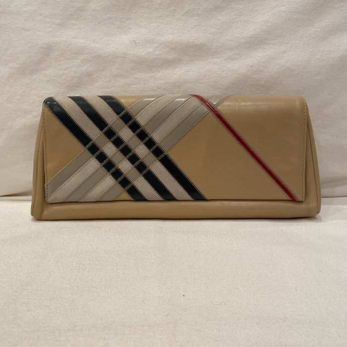Кожаный клатч сумка Burberry оригинал