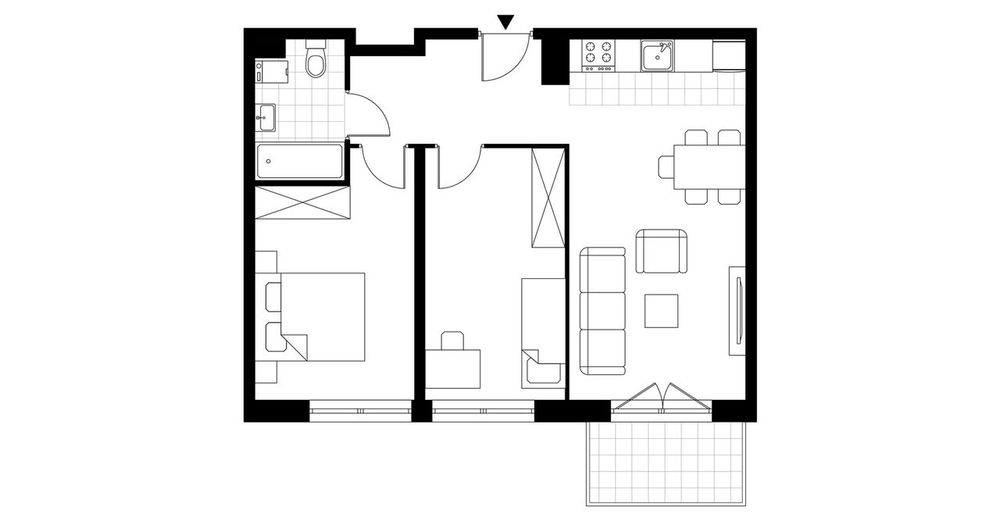 3-pokojowe mieszkanie 55 m² + balkon Bezpośrednio - Widok 3