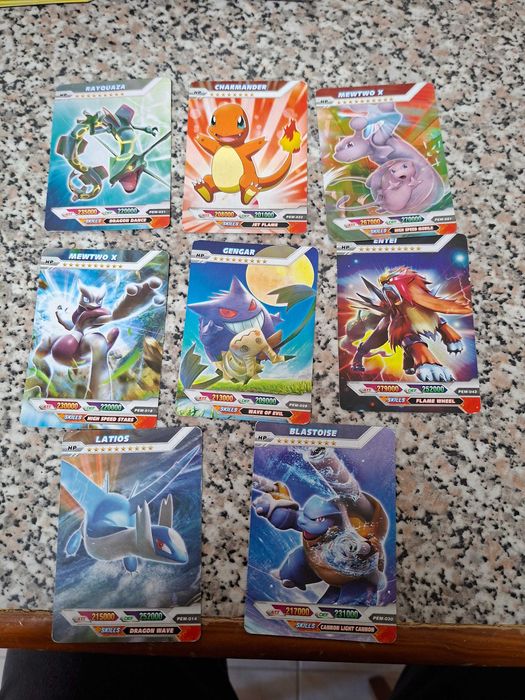 1000 Cartas de jogo Pokemon
