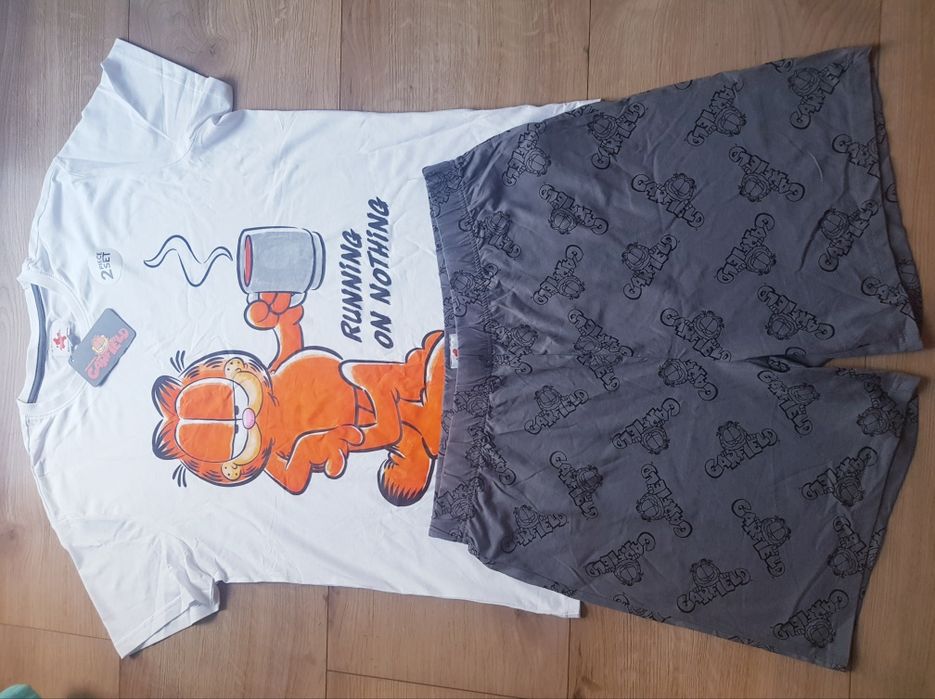 Nowa bawełniana piżama męska marki Garfield rozmiar 2XL 100% bawełna