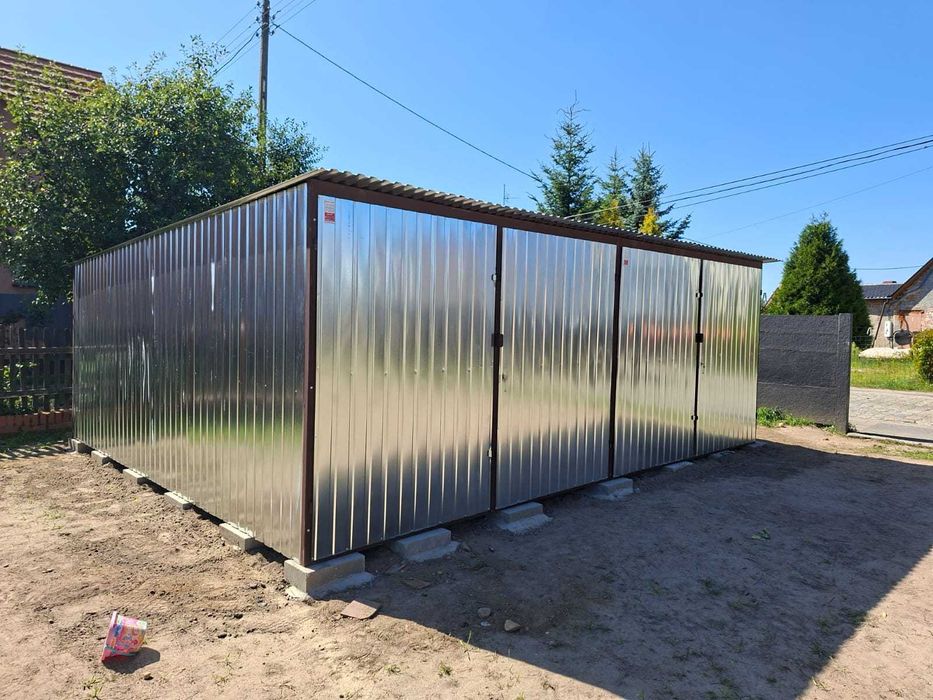 Garaż blaszany 6x6 Blaszak Ocynkowany Garaże blaszane 6x6 7x6 8x6 9x6 WYPRZEDAŻ
