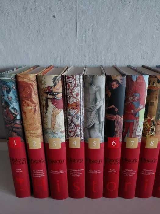Historia Polski, historia powszechna-biblioteka GW-komplet 21 tomów