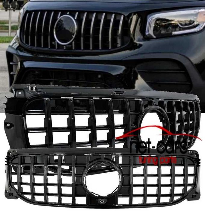 Grill MERCEDES GLB X247 19- GTR Panamericana Czarny
