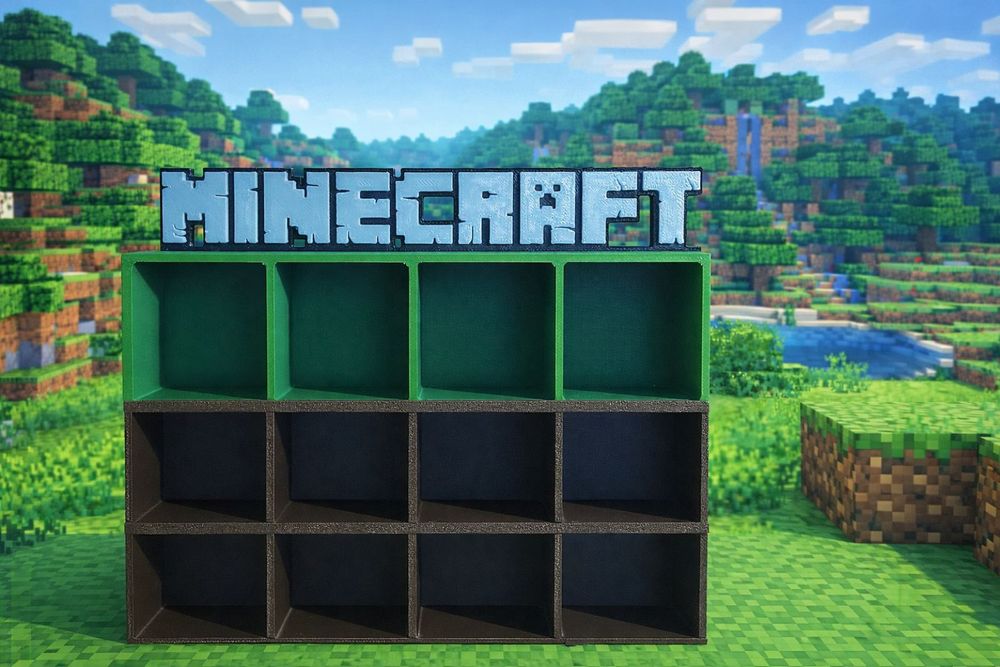 Полиця для фігурок Minecraft Kinder Joy майнкрафт