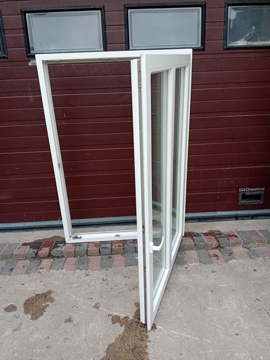Okna jak nowe 105x160 pcv dzielone szpros DOWÓZ CAŁY KRAJ