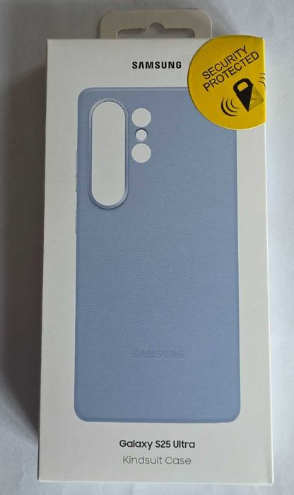 Capa Samsung S25 Ultra Pele cor AZUL