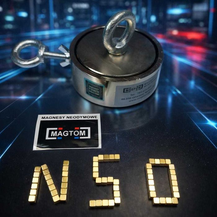 Magnes neodymowy do poszukiwań F300 Power kotwica Magtom mocny