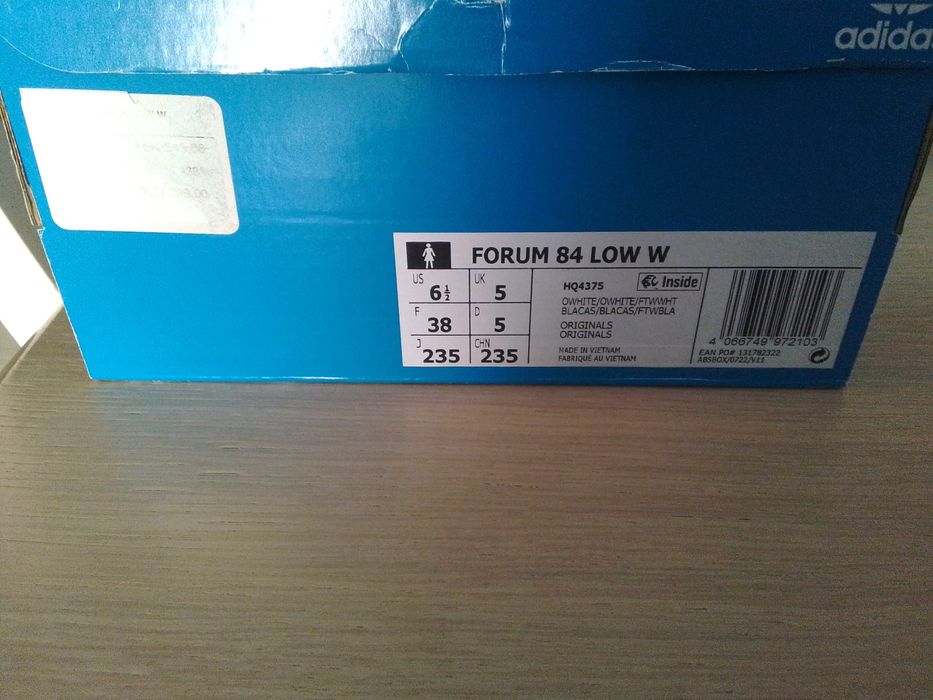 Adidas forum low 38 | nowe z metką | beżowo-fioletowe snakersy