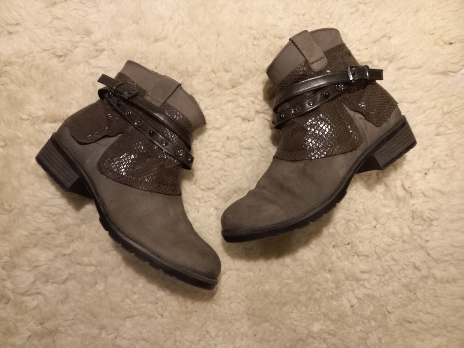 Tamaris botki skórzane r 39 j.nowe