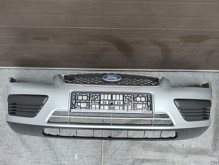 Ford Focus MK2 zderzak przód srebrny kompletny grill wysyłka