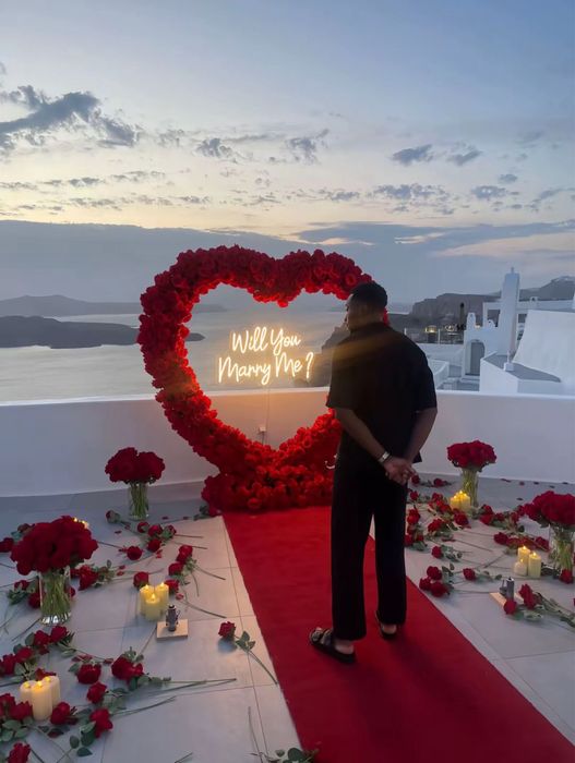 Decoração Personalizada • Pedido de Casamento