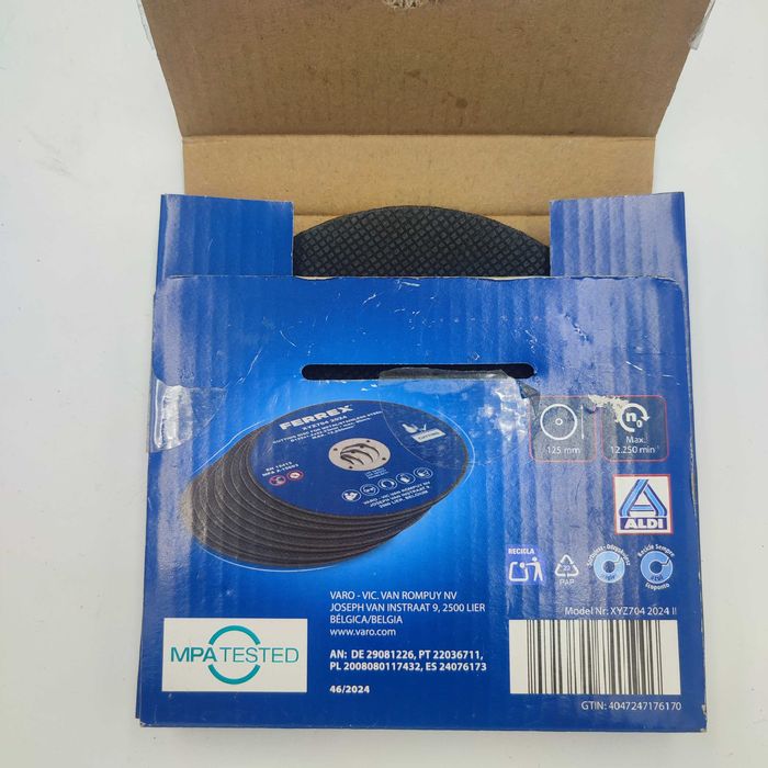 10 tarcz do cięcia metalu i stali nierdzewnej, Ferrex