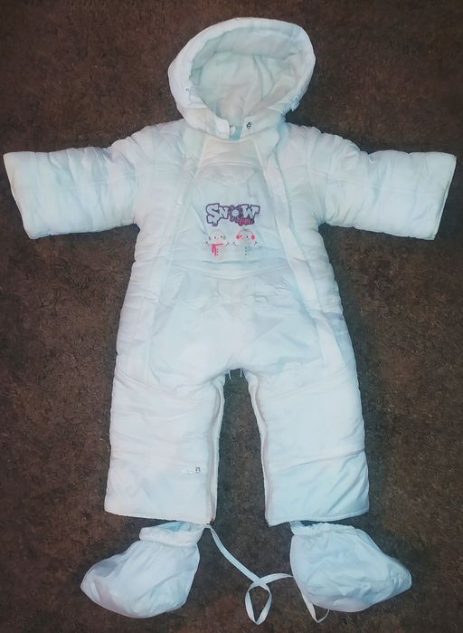 Зимний комбинезон трансформер 86 размер на овчине
