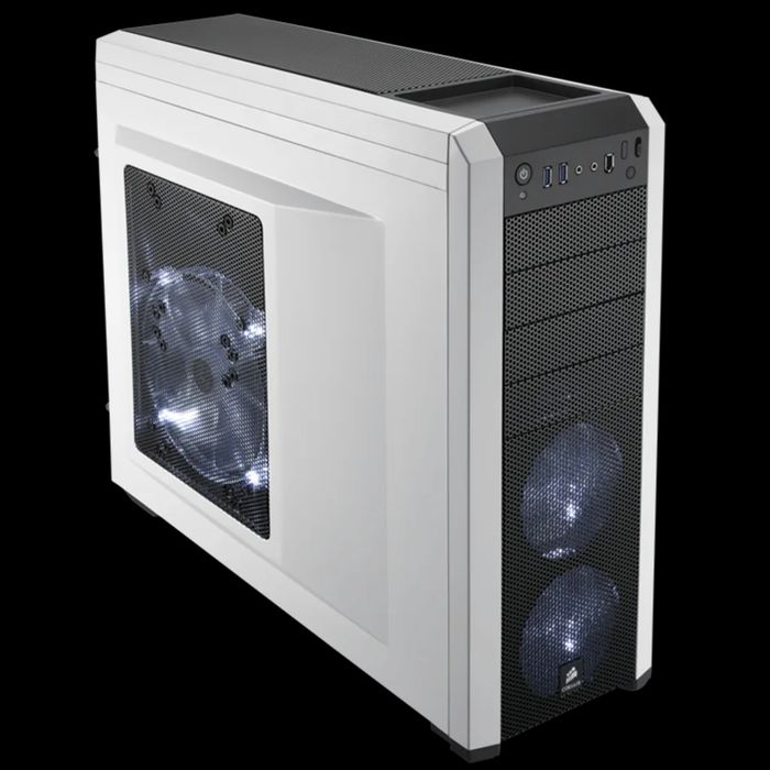 Caixa Corsair 500R Artic White with Black