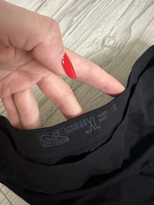 Nowe stringi Gatta czarne elastyczne gładkie XL