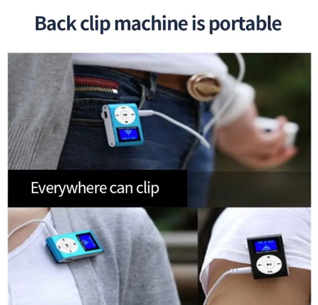 Leitor MP3 portátil  com display