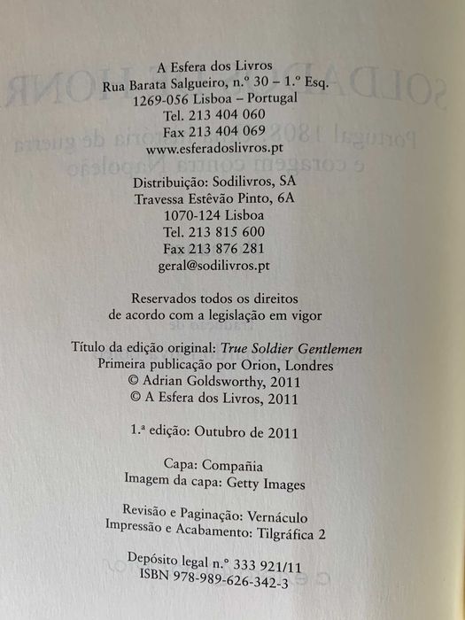 Soldados de Honra, de Adrian Goldsworthy