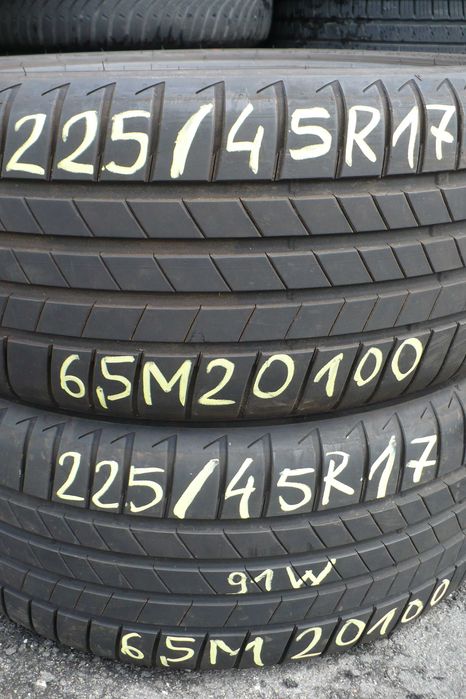 Opony Bridgestone Turanza T005 225/45R17 91W 6,5mm Lato 2020r. 2 szt.