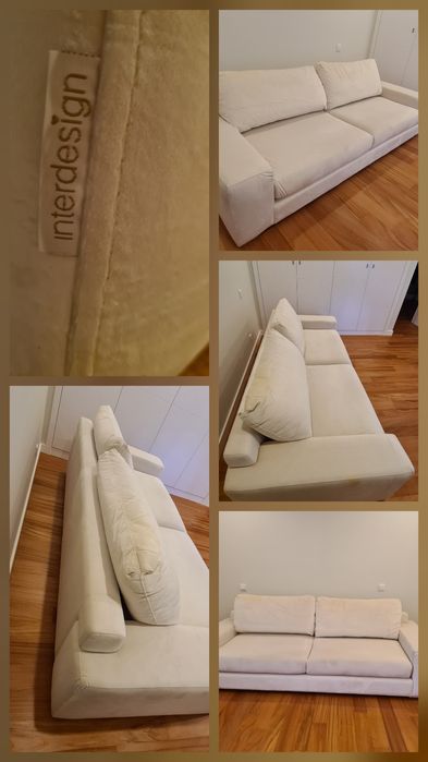 Sofá branco grande