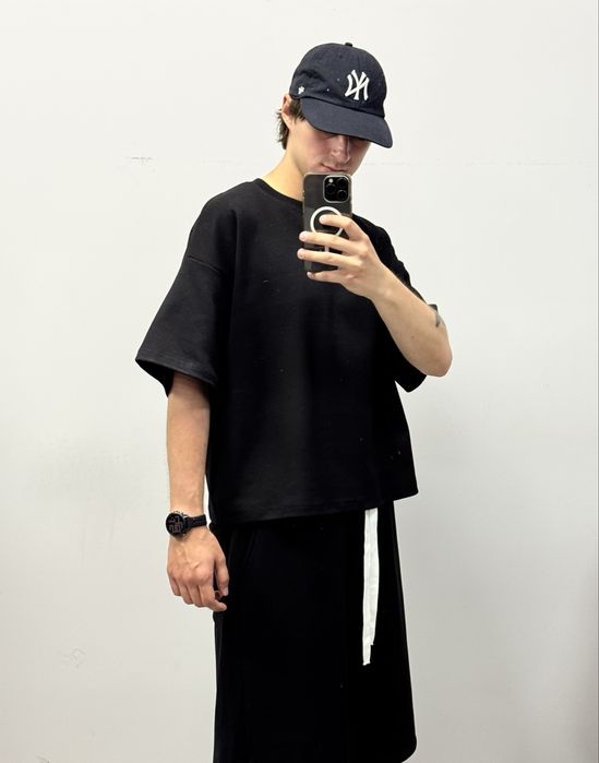 Oversize футболка чорна / біла плотна базова оверсайз t-shirt S M L XL 100% cotton