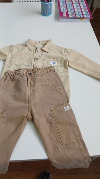 Куртка сорочка верхня джинсова h&m 98