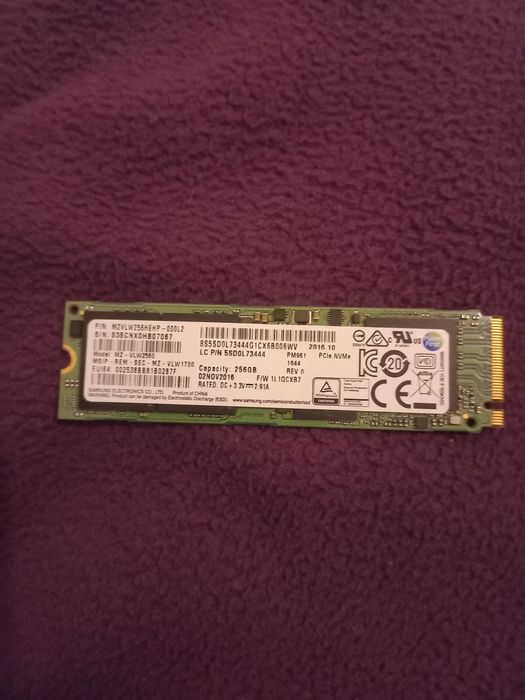 Disco SSD  256gb para portatil – Excelente estado