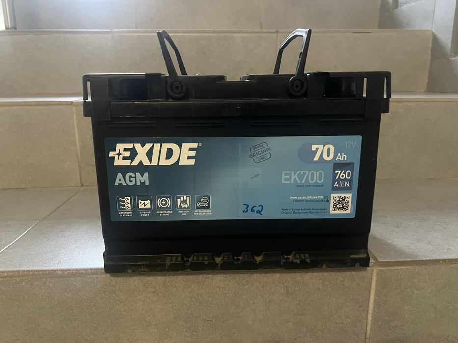Акумулятор Exide 70Ah 70Ah 720A Start-Stop AGM EK700