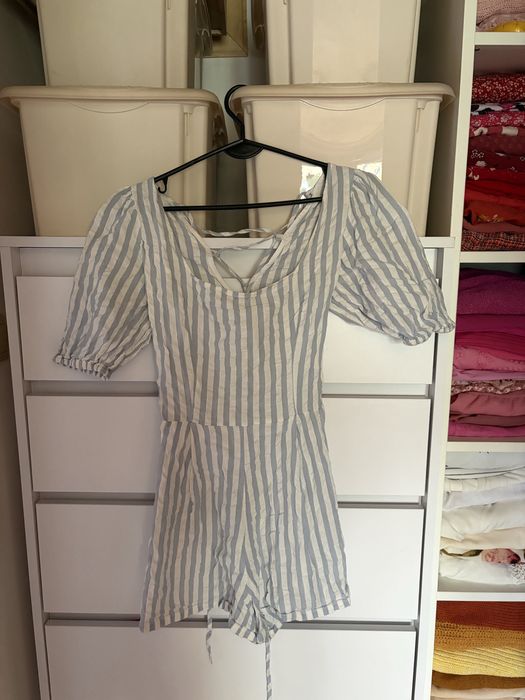 Kombinezon letni w paski damski rozmiar S