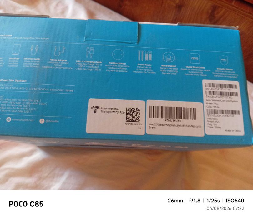 Sistema de Videovigilância AOSU 2K – 2 Câmaras Sem Fios