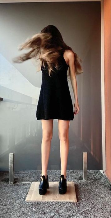 Вʼязаний сарафан сукня zara