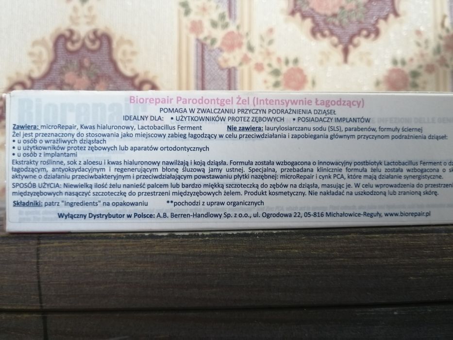 BIOREPAIR Paradontgel Intensive żel łagodzacy 20 ml