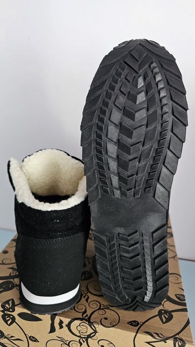 Śniegowce męskie nowe czarne markowe rozmiar 46  wkładka 29 cm