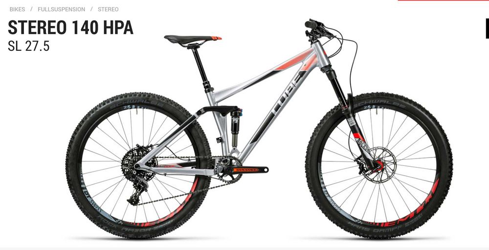 Cube Stereo 140 SL 27,5 All Mountain MTB