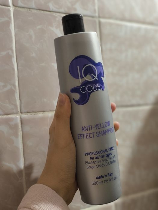 Шампунь для волосся IQ code Нейтралізація жовтизни