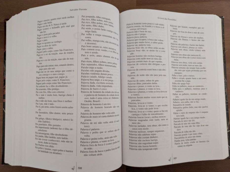 L " O Livro dos Provérbios " Salvador Parente (Como Novo)