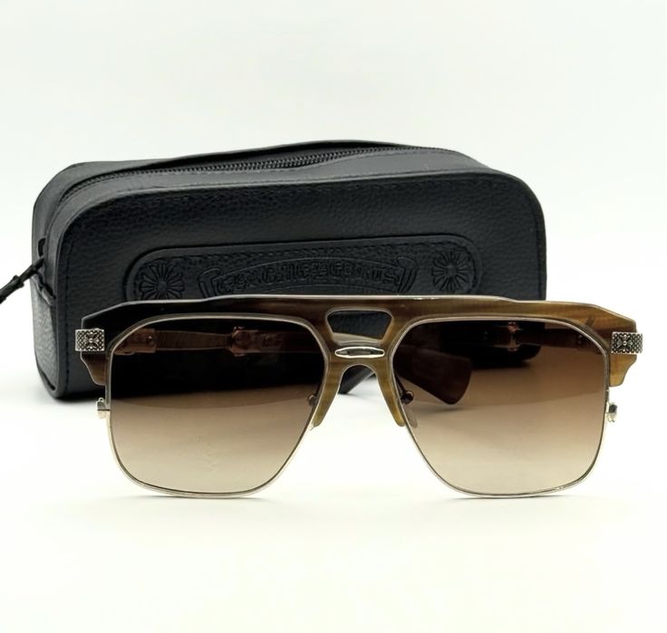Срібні окуляри Chrome Hearts
