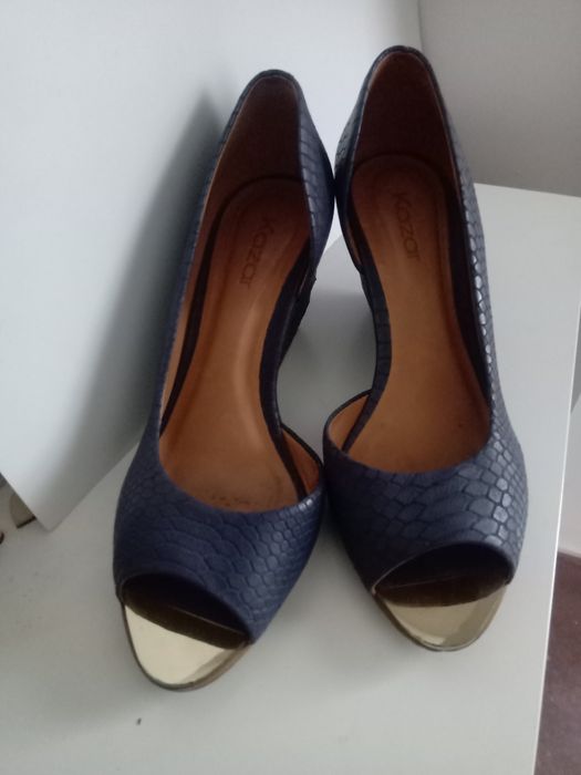 Kazar buty granatowe szpilki
