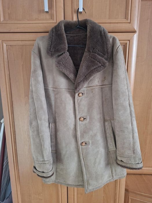 Kożuch skórzany męski