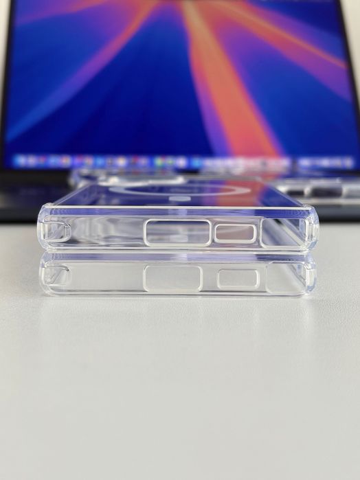 Чохол Wave MagSafe для Samsung S22/S23/S24/S25 | Чехол Магсейф на Самсунг С22/С23/С24/С25 | Прозорий силіконовий чохол на Samsung Galaxy S22-25 Ultra