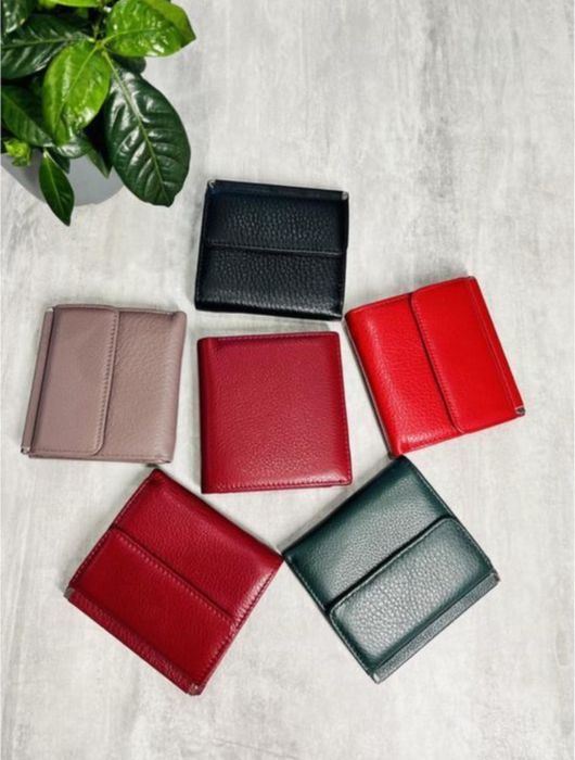 Женский небольшой кошелек,жіночий невеликий гаманець,шкіряний гаманець