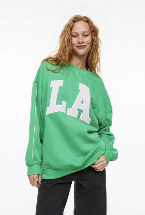 Світшот  h&m оверзайз з мотивом  LA