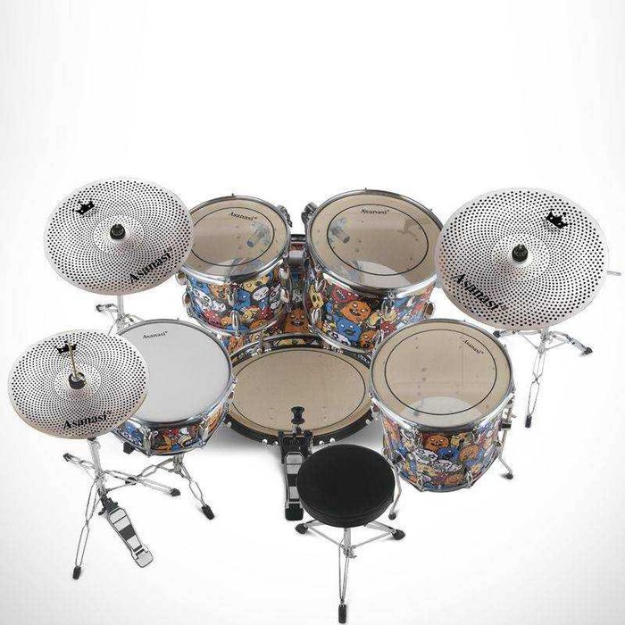 Asanasi RS Ride20" Crash18" Crash16" Hihat14 "ciche talerze perkusyjne