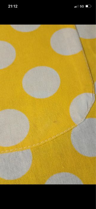 Sukienka bawełniana w grochy vintage /Prl M/L