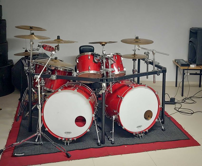 Unikatowa perkusja Pearl Masters BRX: 2x22, 10, 12, 14, 16