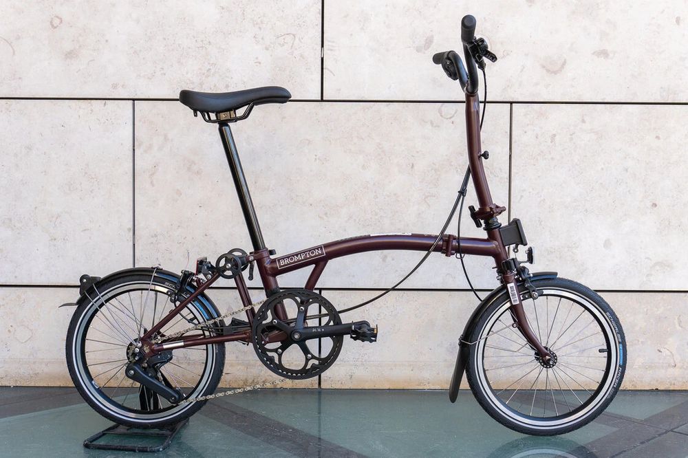 Rower składany Brompton C-Line 4s Red Plum